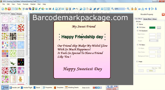 Greeting Cards Tool screenshot