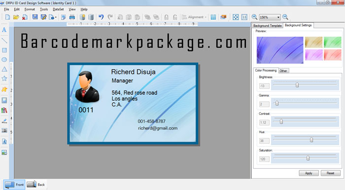 Employee ID Card Maker software