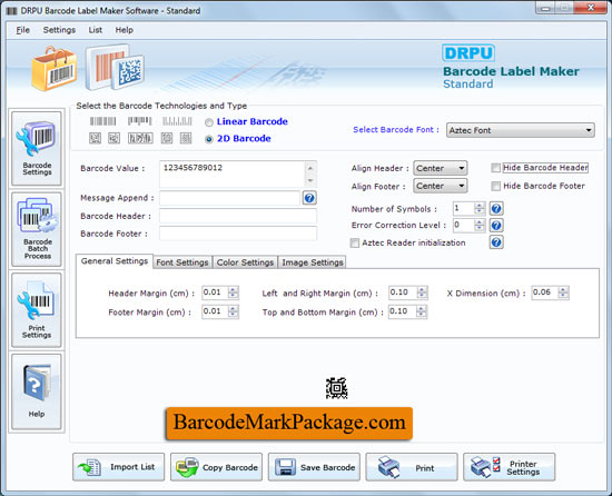 Barcode Labeling Program screenshot