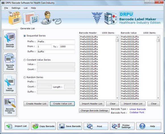 Barcodes for Medical Products screenshot