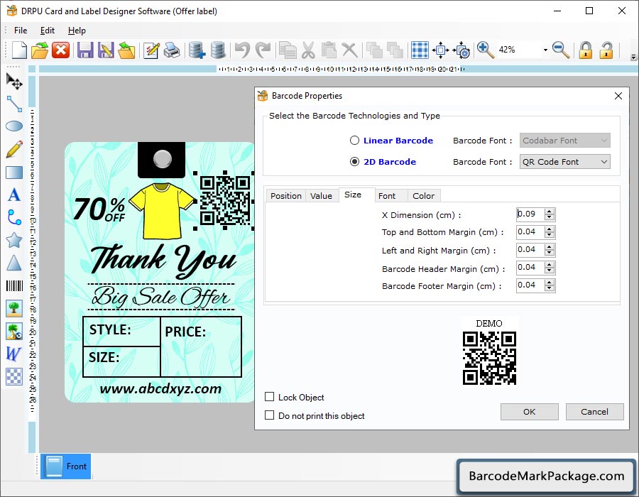 Barcode Properties